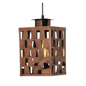 Reka urban chic ceiling lamp shade in aged copper main image
