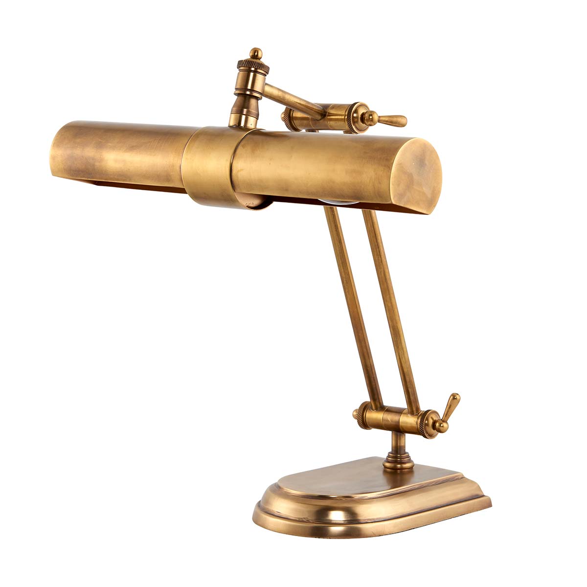 Winchester Solid Mellow Brass 2 Light Table / Desk Lamp