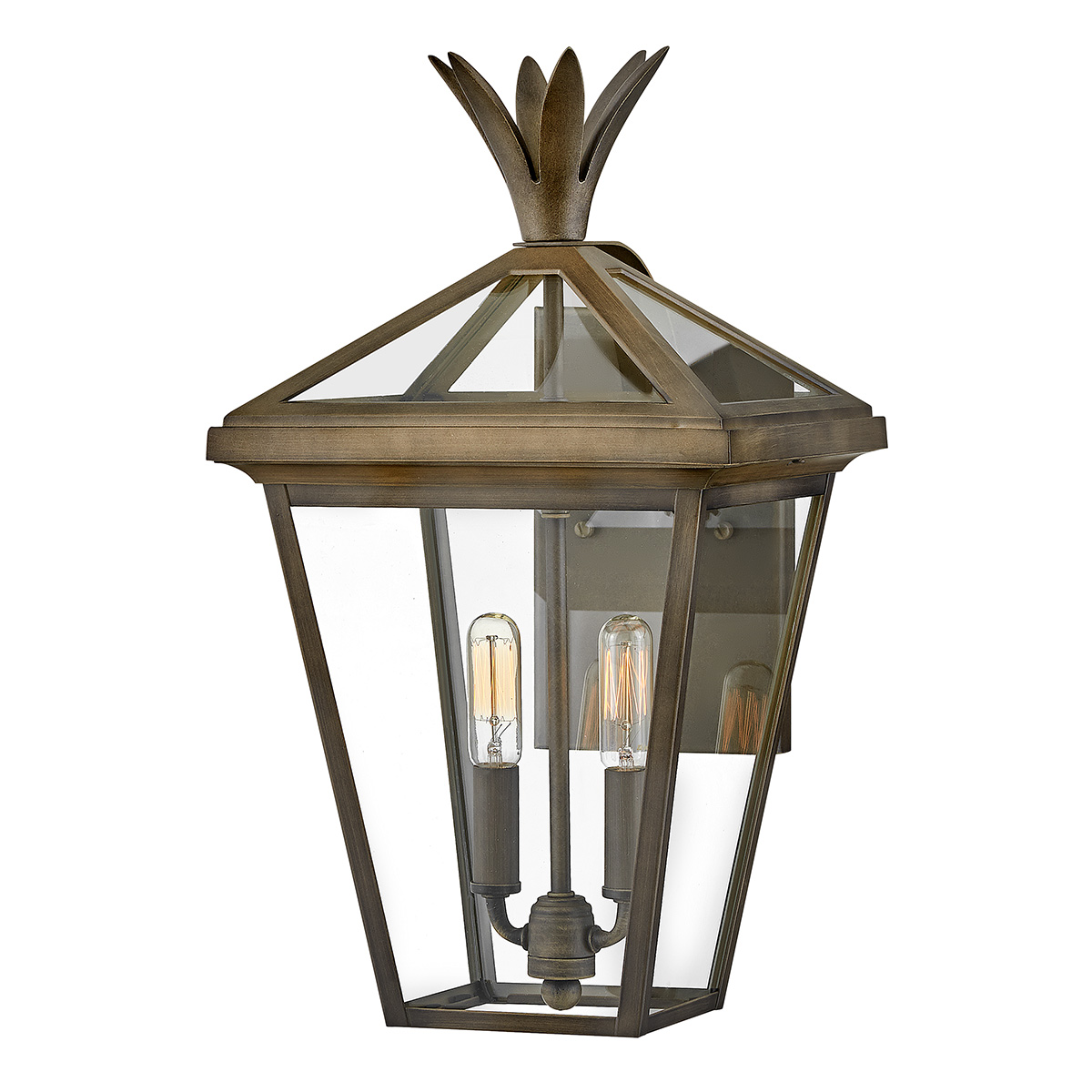 Palma 2 Light Medium Outdoor Wall Lantern Burnished Bronze