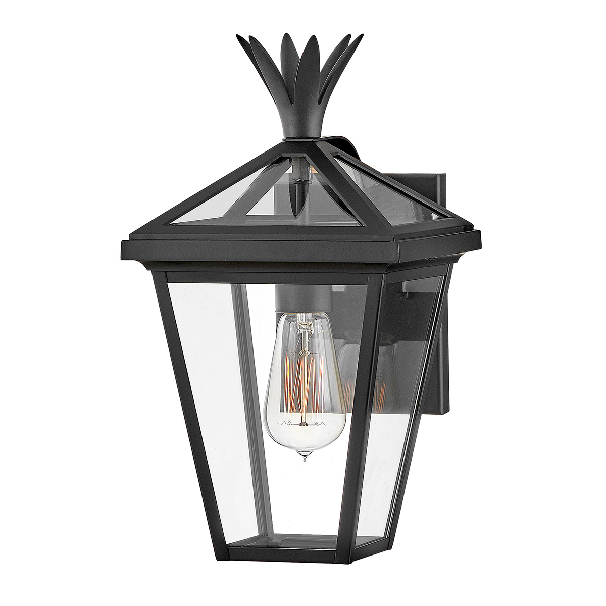 Palma 1 Light Small Outdoor Wall Lantern Classic Black