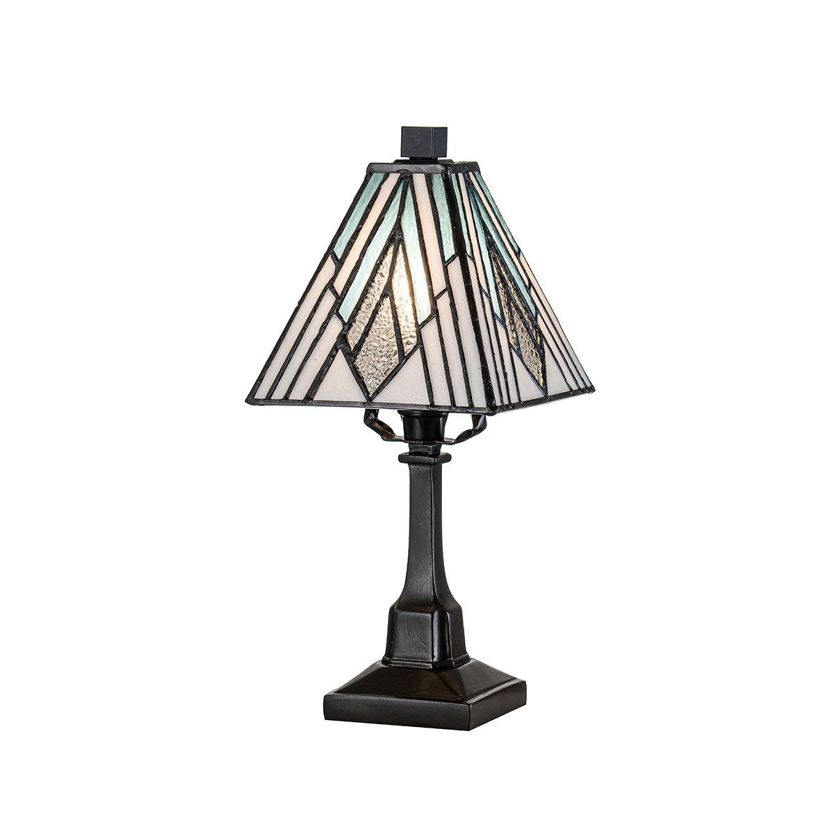 Alderley Art Deco Style 1 Light Small Tiffany Table Lamp