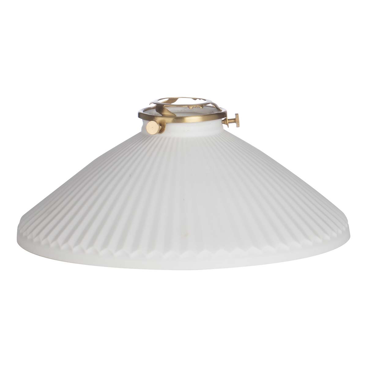 Dar Hadano Easy Fit White Ceramic Coolie Lamp Shade E14