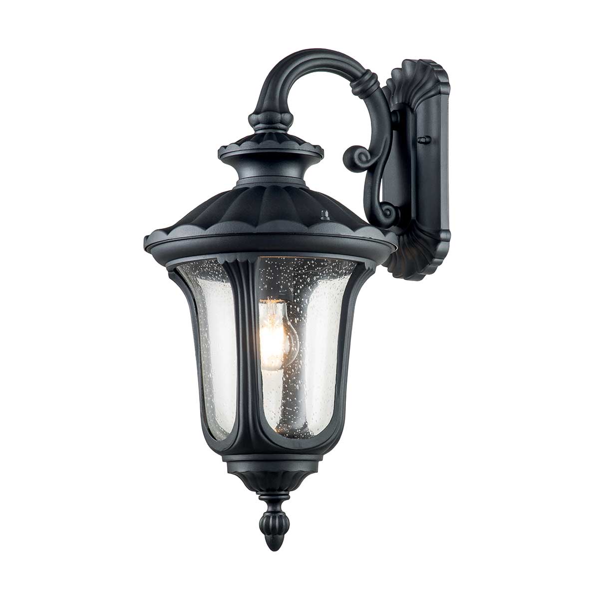 Elstead Chicago Medium Outdoor Wall Lantern Textured Black