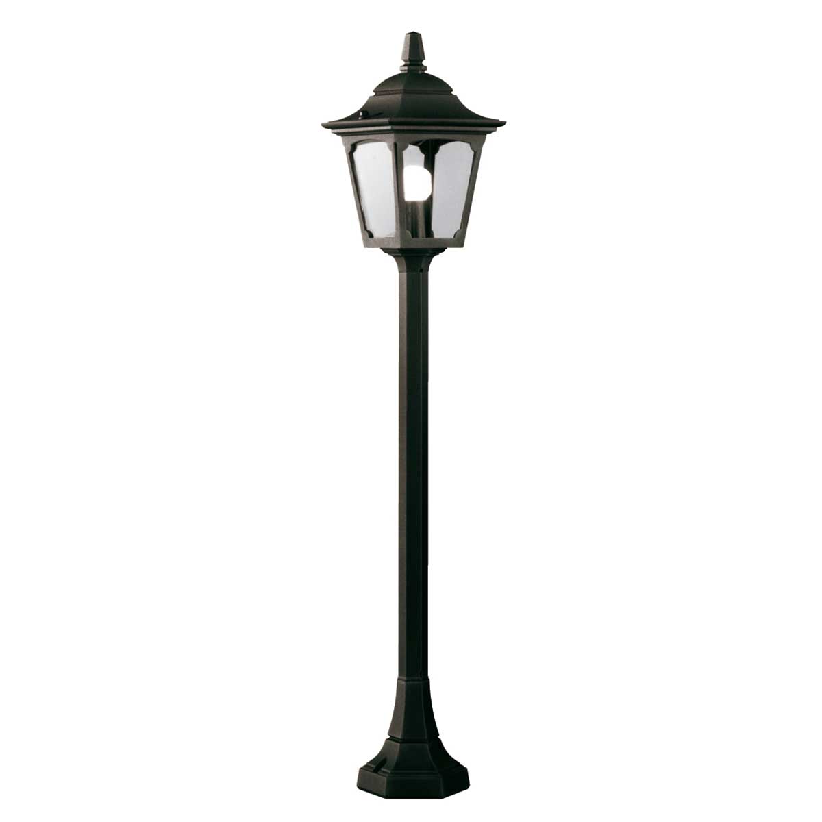 Elstead Chapel Mini 1 Light Outdoor Pillar Lantern Black