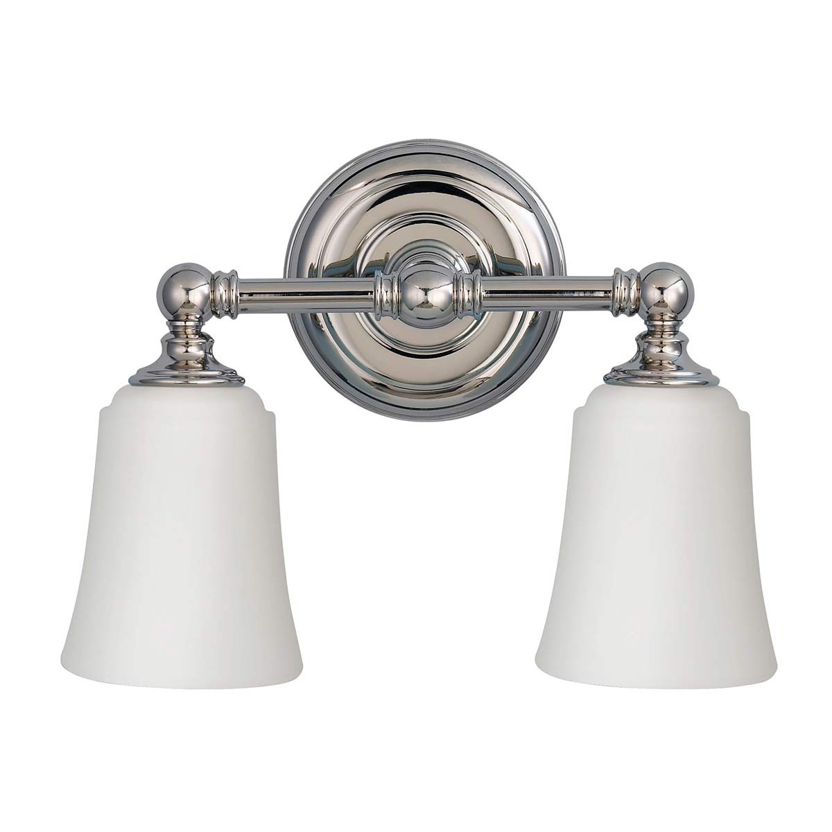 Feiss Huguenot Lake Double Bathroom Mirror Light Polished Chrome