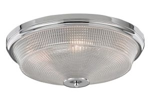 Franklite CF5772 Concept 3 lamp flush mount ceiling light in polished chrome