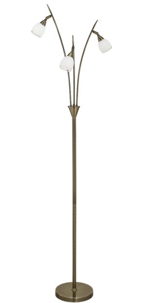 Franklite SL221 Lutina 3 light floor lamp in bronze