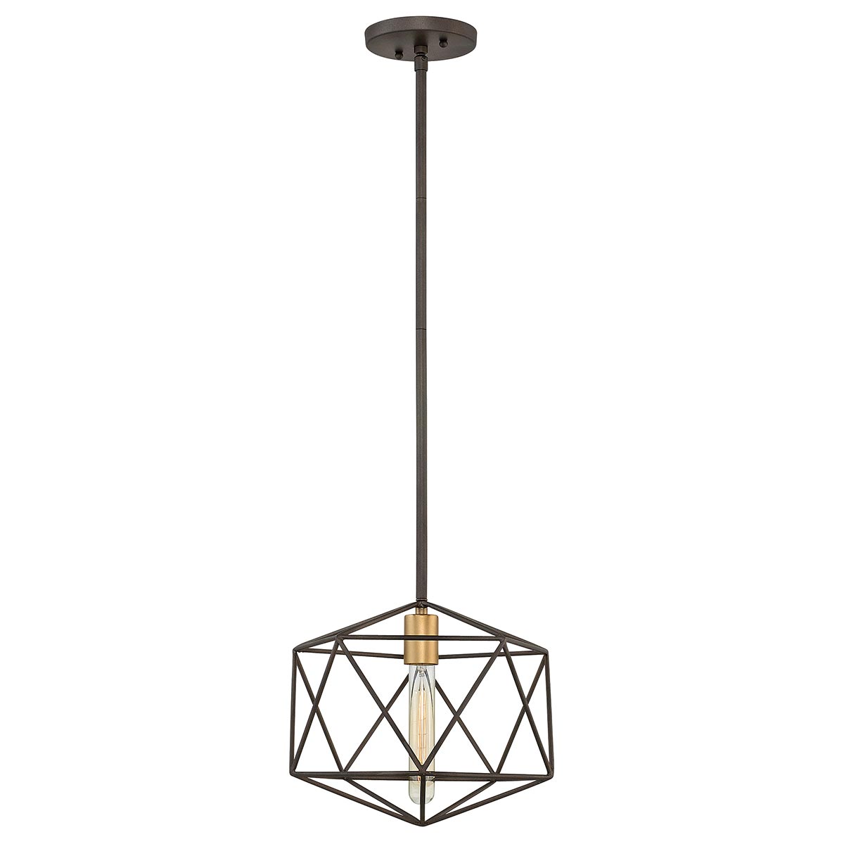 Hinkley Astrid Mini Kitchen Pendant Light Matt Bronze & Gold