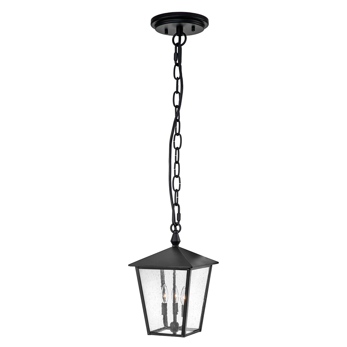 Hinkley Huntersfield 3 Light Large Porch Chain Lantern Black