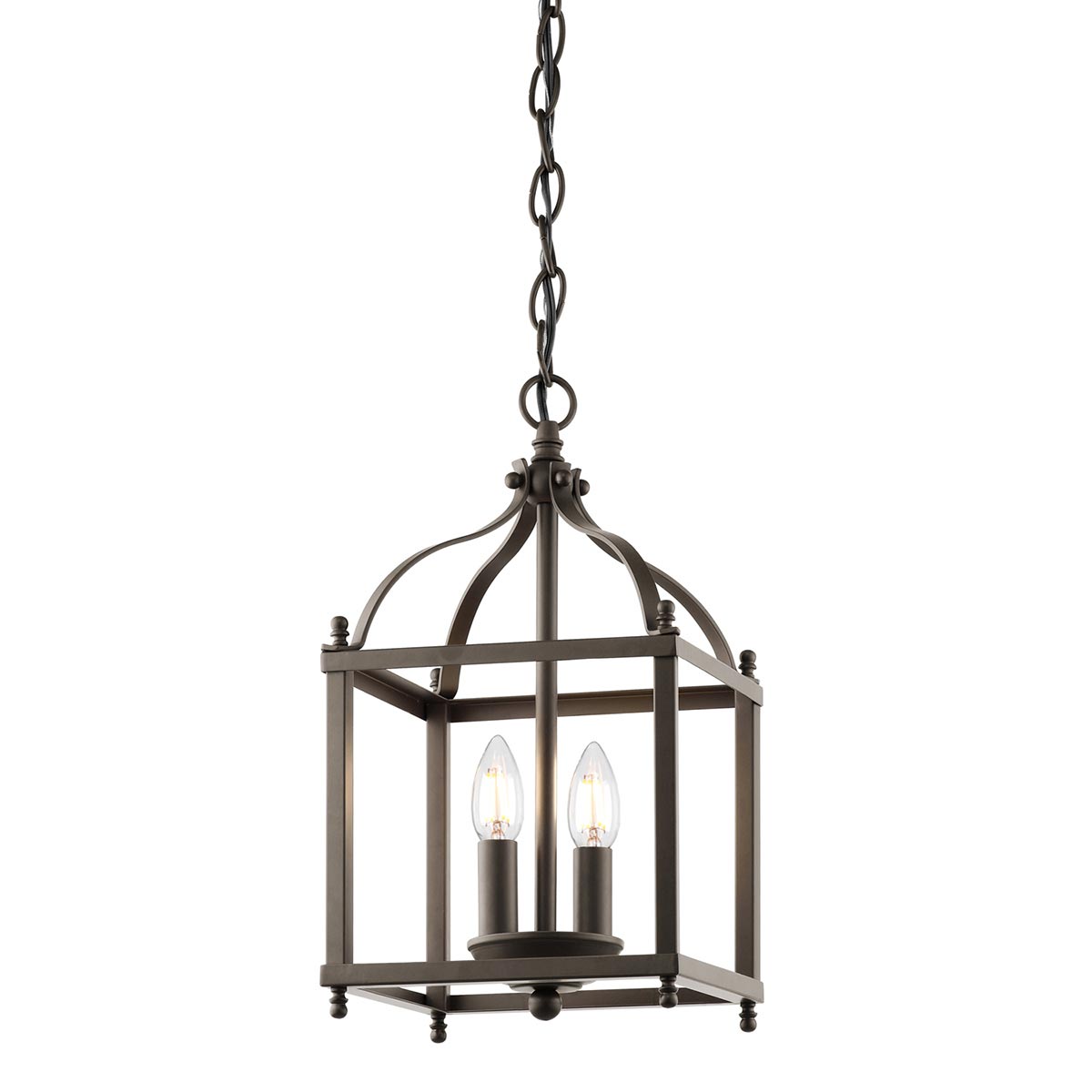 Kichler Larkin 2 Light Pendant Ceiling Lantern Olde Bronze