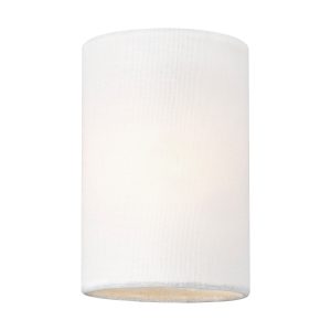 white linen clip on lamp shade suitable for the Brianna collection on white background.