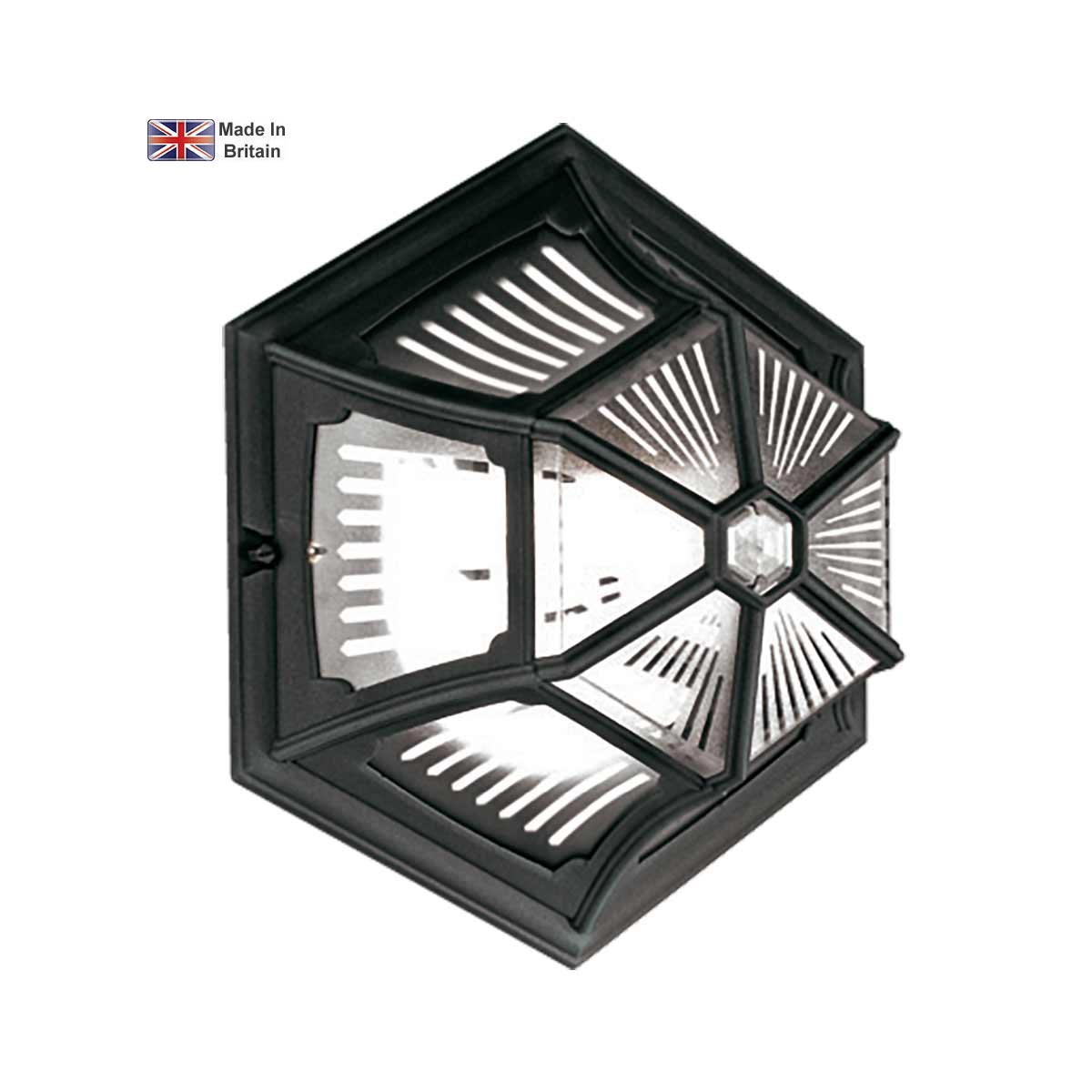 Elstead Parish 1 Light Flush Mount Outdoor Porch Light Black