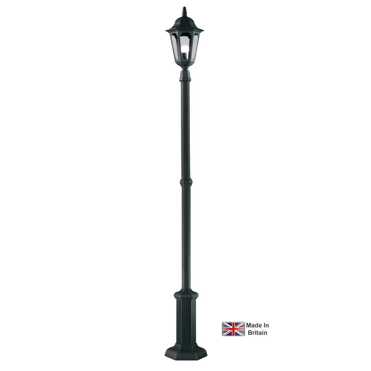 Elstead Parish 1 Light Outdoor Lamp Post Lantern In Black