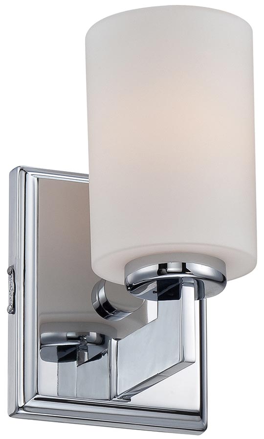 Quoizel Taylor Polished Chrome 1 Light Small Bathroom Wall Light IP44