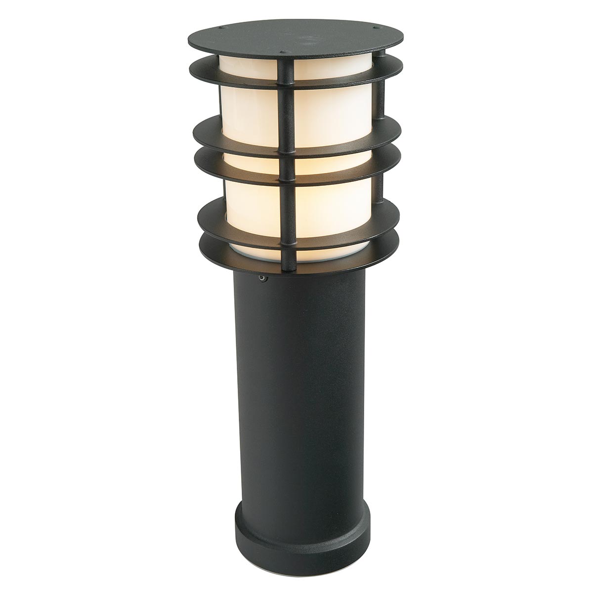 Norlys Stockholm Medium Bollard Light Black Galvanised Steel