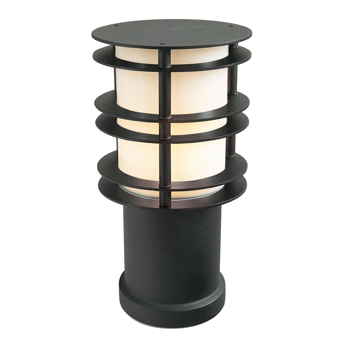 Norlys Stockholm Small Bollard Light Black Galvanised Steel