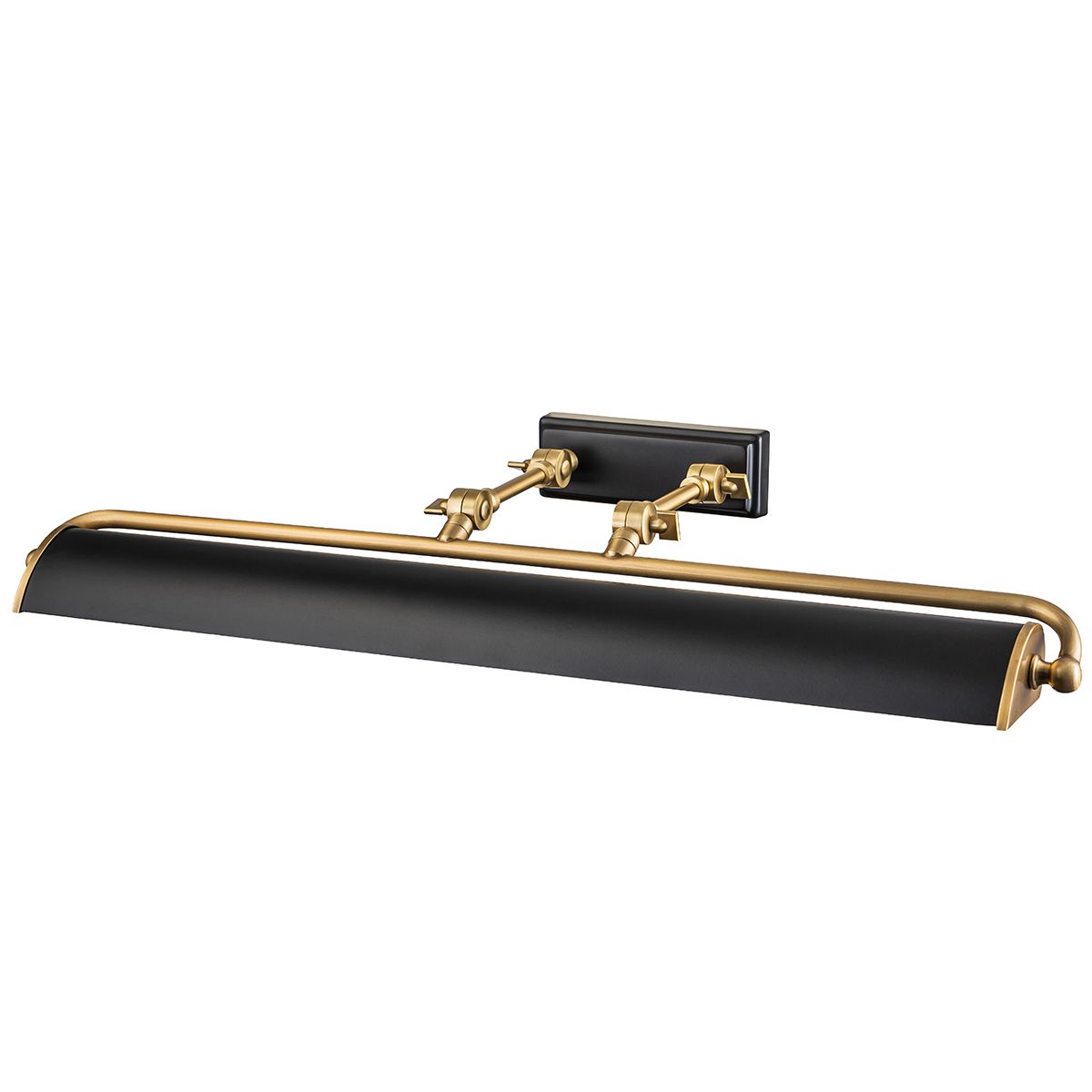 Winchfield 4 Light Large Picture Light Aged Brass / Matte Black