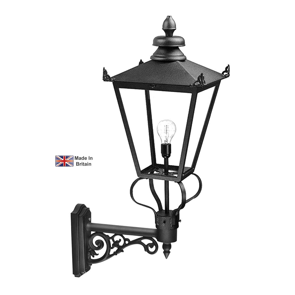 Wilmslow 1 Light Large Victorian Outdoor Wall Lantern Black